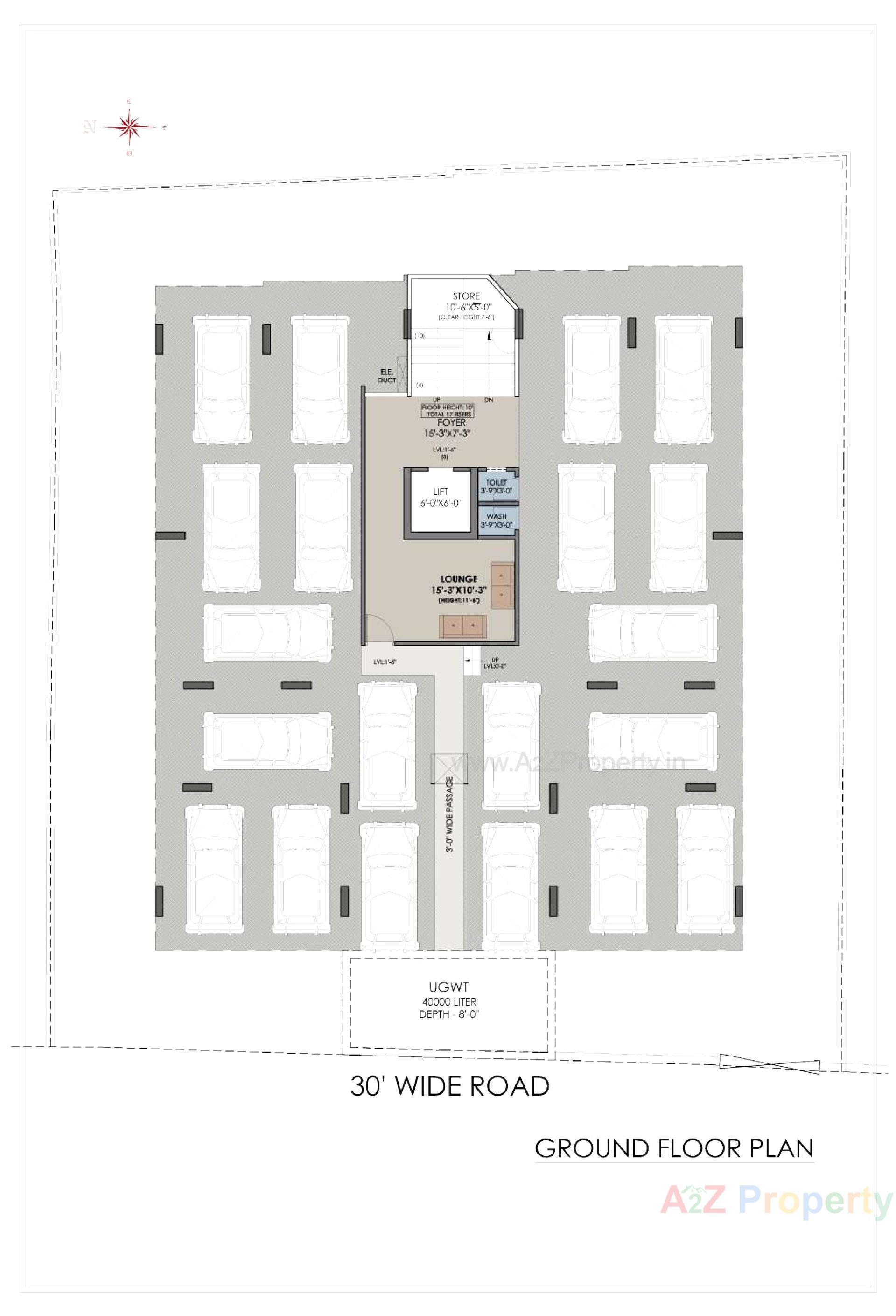 Layout of real estate project 24 Carat Saffron located at Wadaj, Ahmedabad, Gujarat