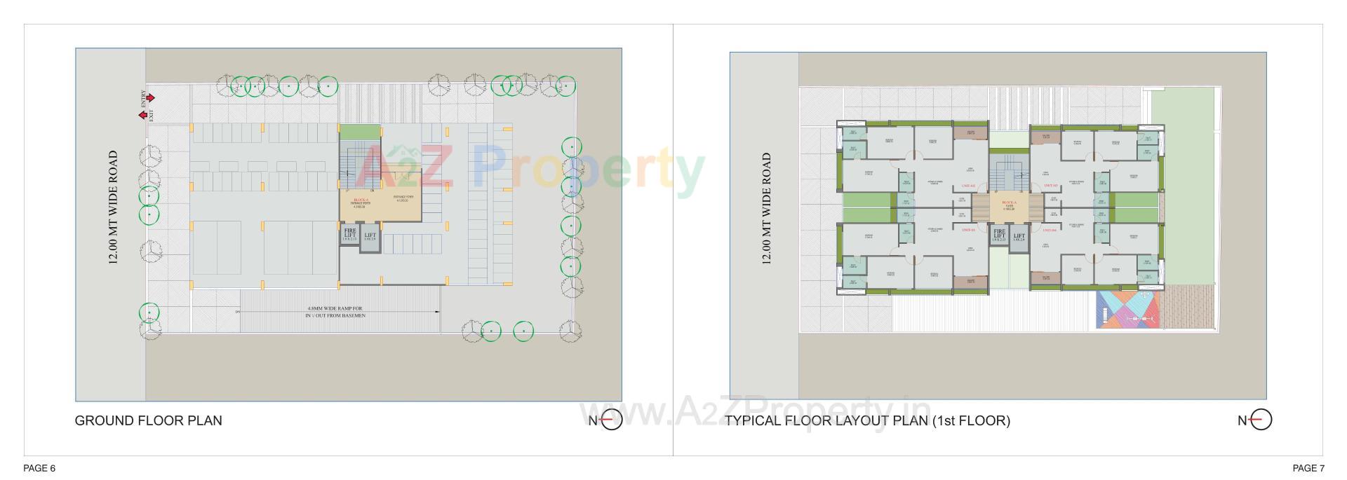 Layout of real estate project 28 Ivy located at Tragad, Ahmedabad, Gujarat