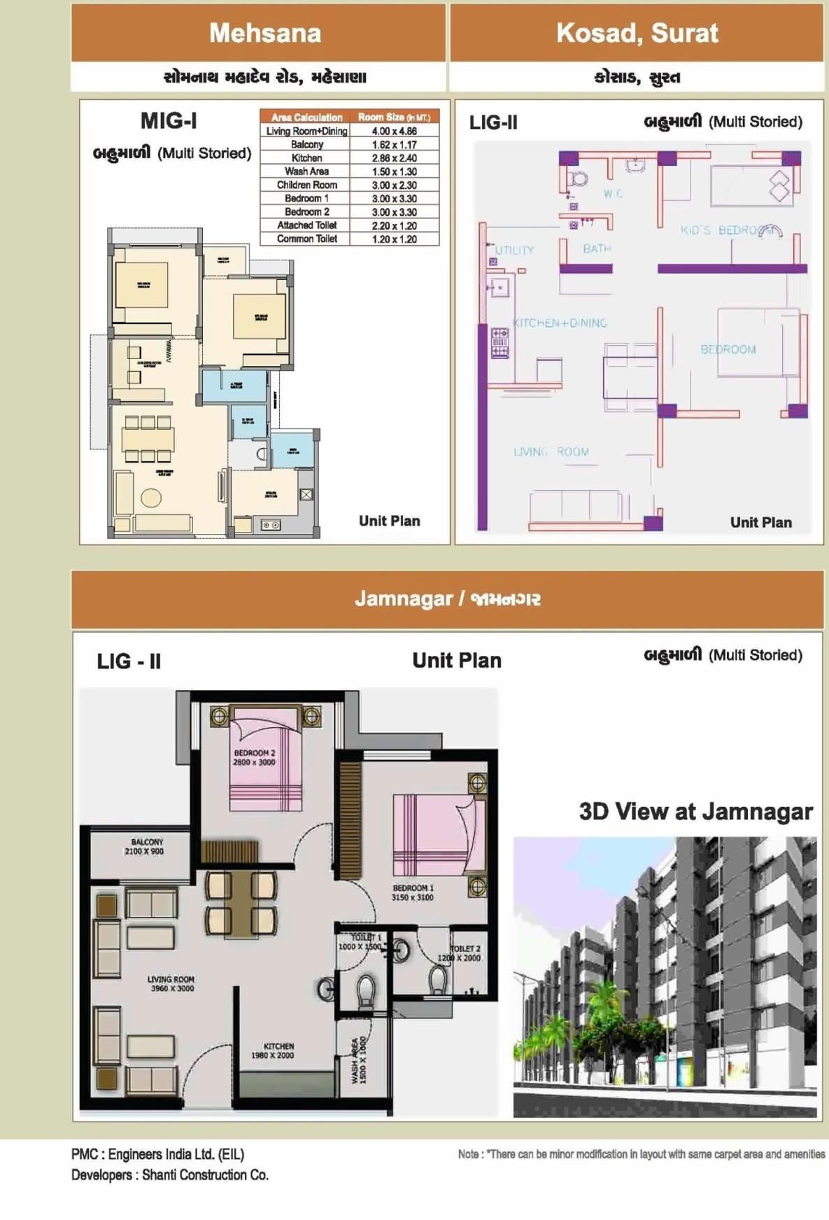 Layout of real estate project 32 Shops + 476 Lig + 400 Lig + 120 Mig At Sanand located at Sanand, Ahmedabad, Gujarat