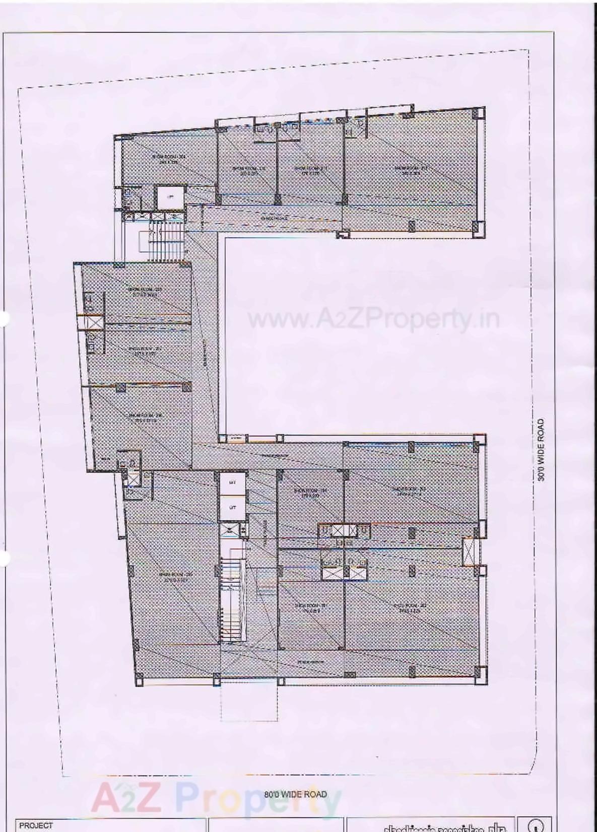 Layout of real estate project 3rd Eye Three located at Shekhpur, Ahmedabad, Gujarat