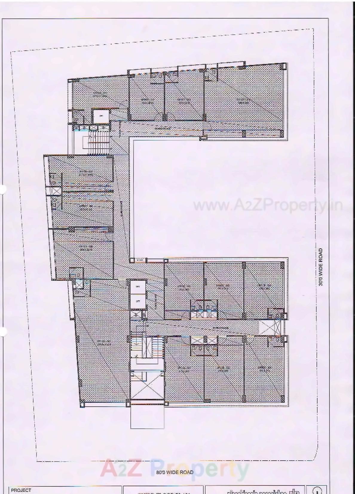 Layout of real estate project 3rd Eye Three located at Shekhpur, Ahmedabad, Gujarat