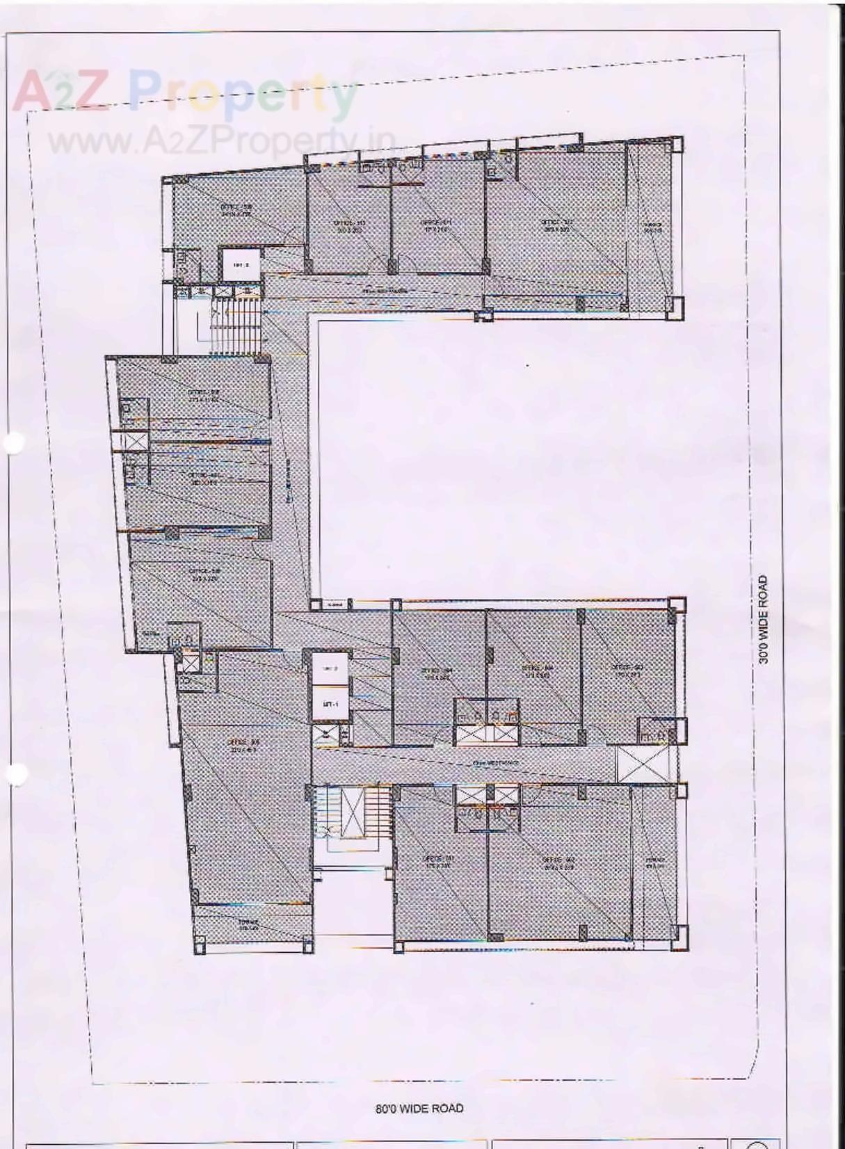 Layout of real estate project 3rd Eye Three located at Shekhpur, Ahmedabad, Gujarat