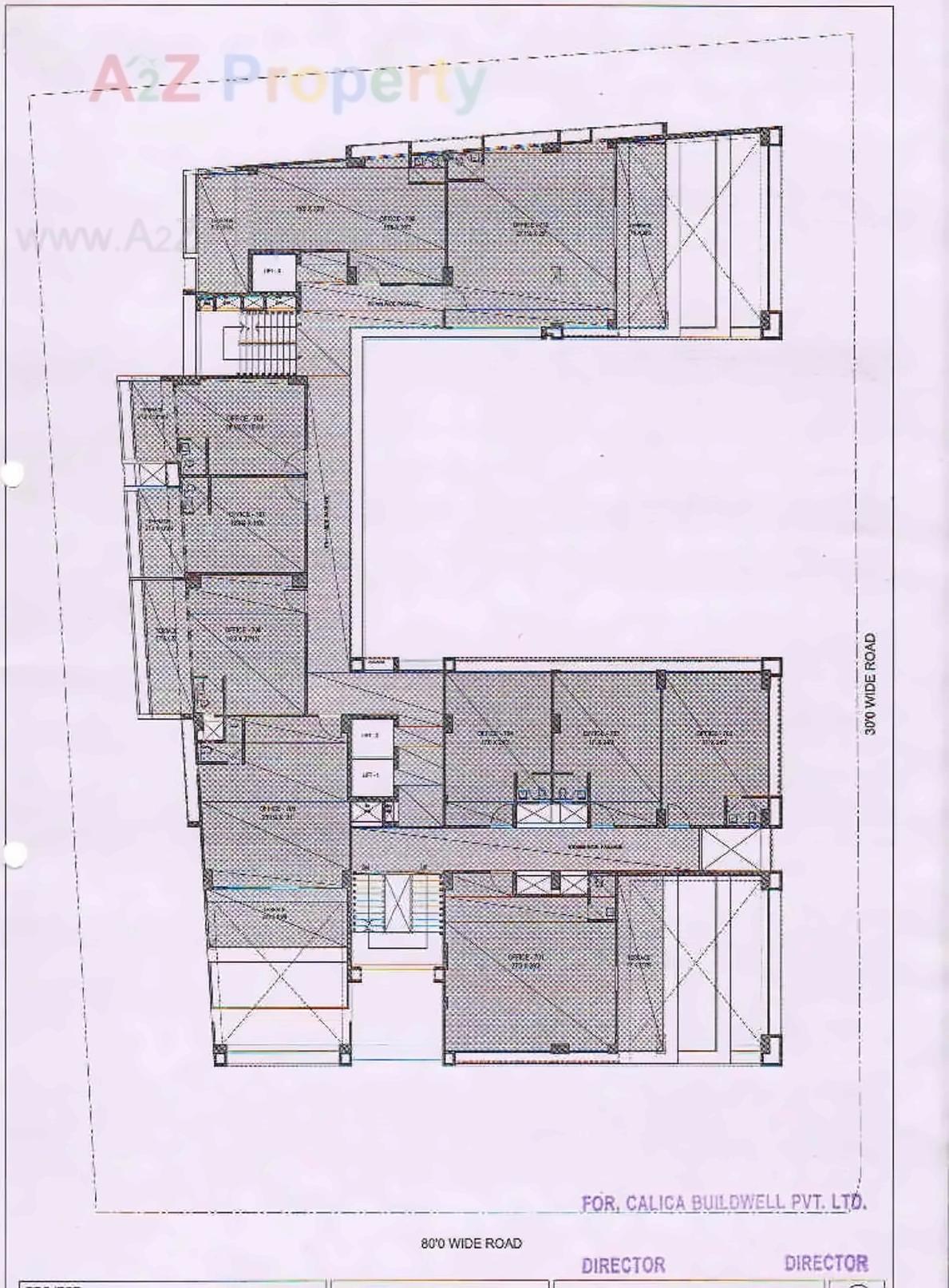Layout of real estate project 3rd Eye Three located at Shekhpur, Ahmedabad, Gujarat
