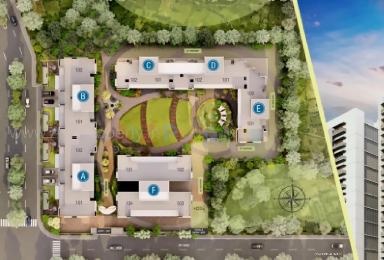 Layout of real estate project 42 Parkview located at Ahmedabad, Ahmedabad, Gujarat