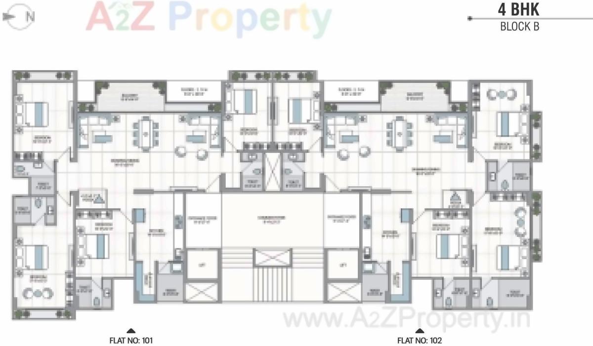 Layout of real estate project 42 Parkview located at Ahmedabad, Ahmedabad, Gujarat