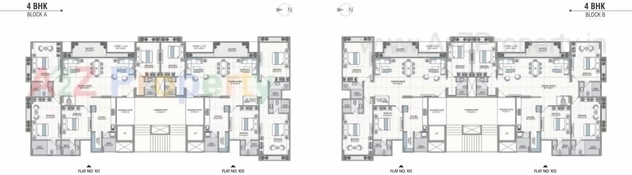 Layout of real estate project 42 Parkview located at Ahmedabad, Ahmedabad, Gujarat