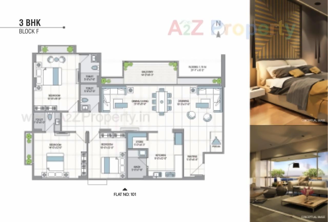 Layout of real estate project 42 Parkview located at Ahmedabad, Ahmedabad, Gujarat