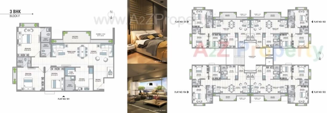 Layout of real estate project 42 Parkview located at Ahmedabad, Ahmedabad, Gujarat