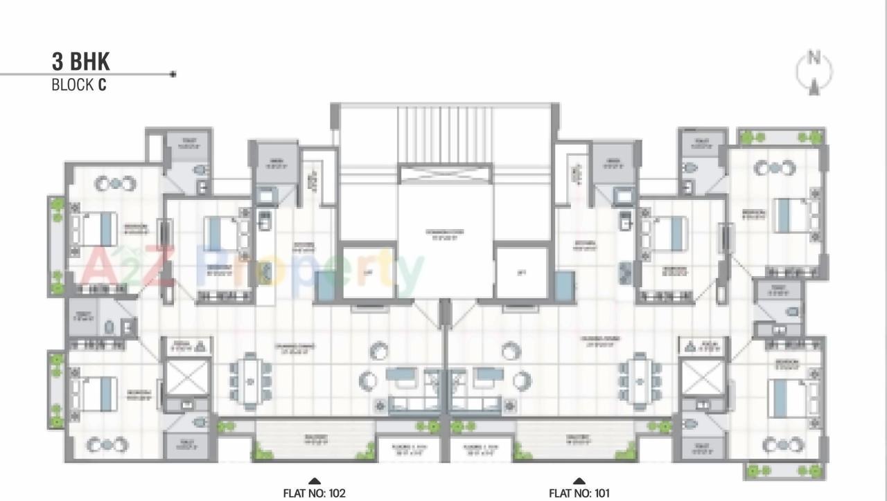 Layout of real estate project 42 Parkview located at Ahmedabad, Ahmedabad, Gujarat