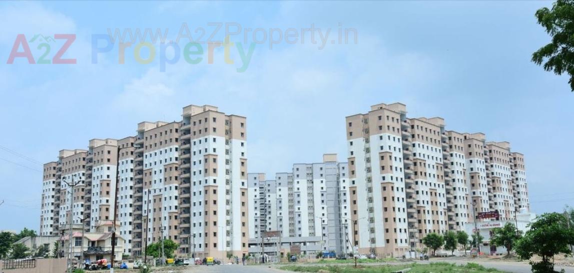 3D Elevation of real estate project 42 Shops + 548 Mig At Plot B, Gota located at Gota, Ahmedabad, Gujarat