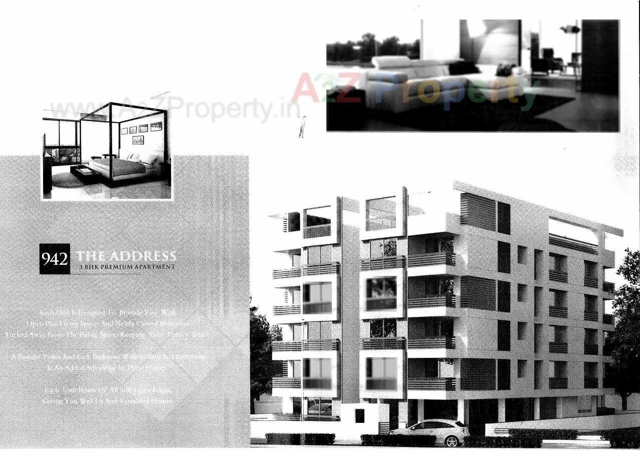 3D Elevation of real estate project 942 The Address located at Paldi, Ahmedabad, Gujarat