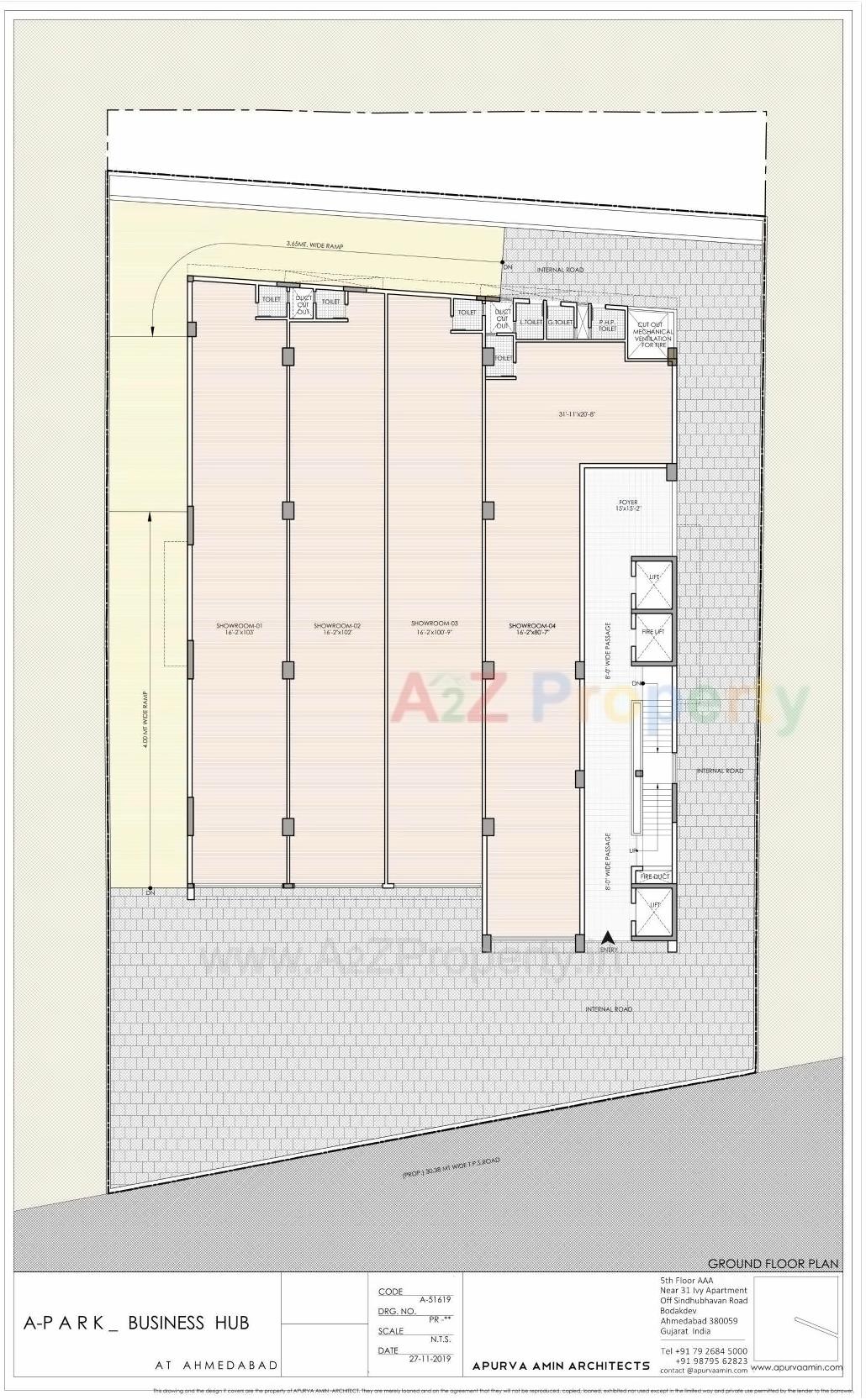 Layout of real estate project A Park located at Ahmedabad, Ahmedabad, Gujarat