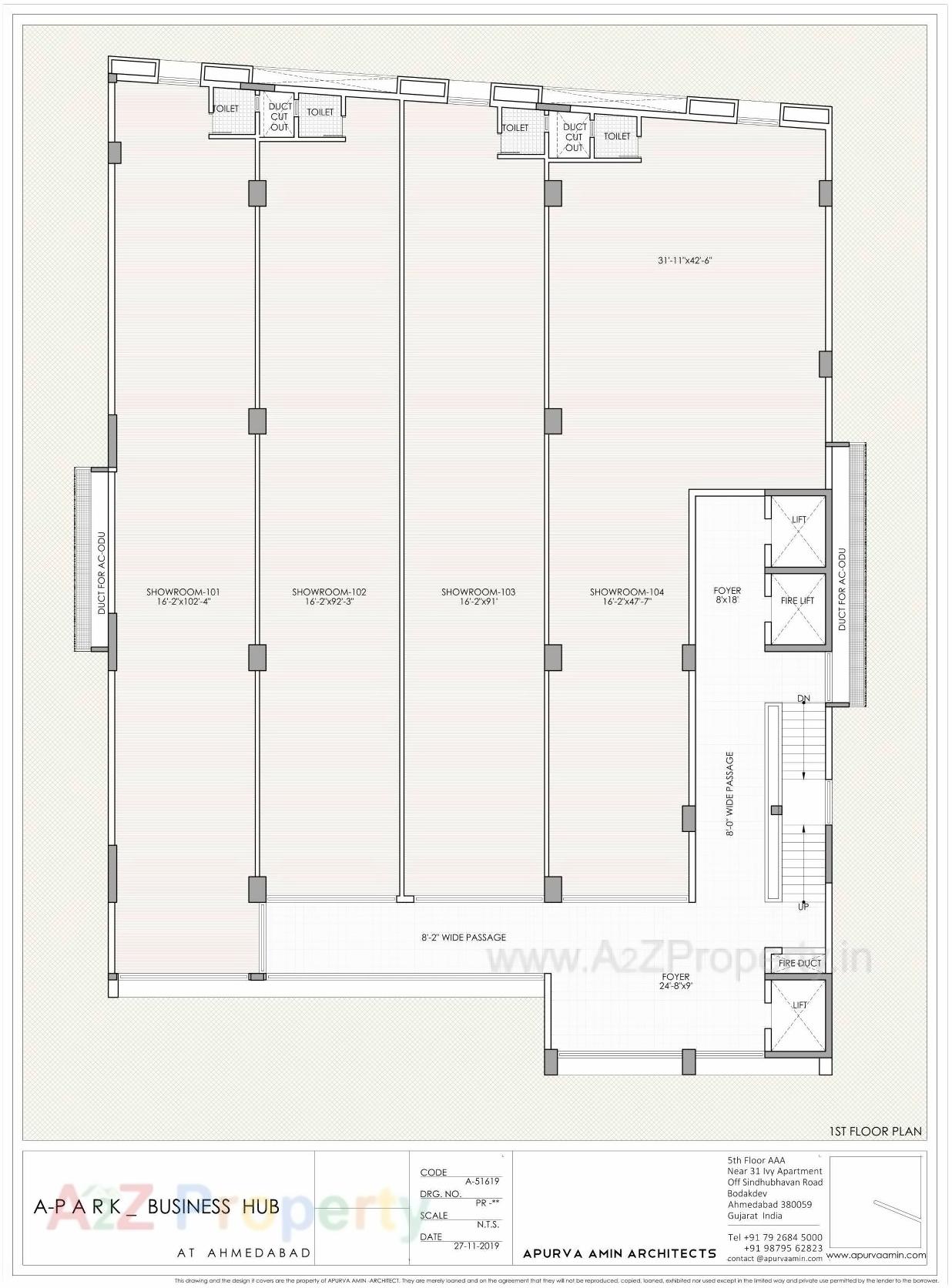 Layout of real estate project A Park located at Ahmedabad, Ahmedabad, Gujarat