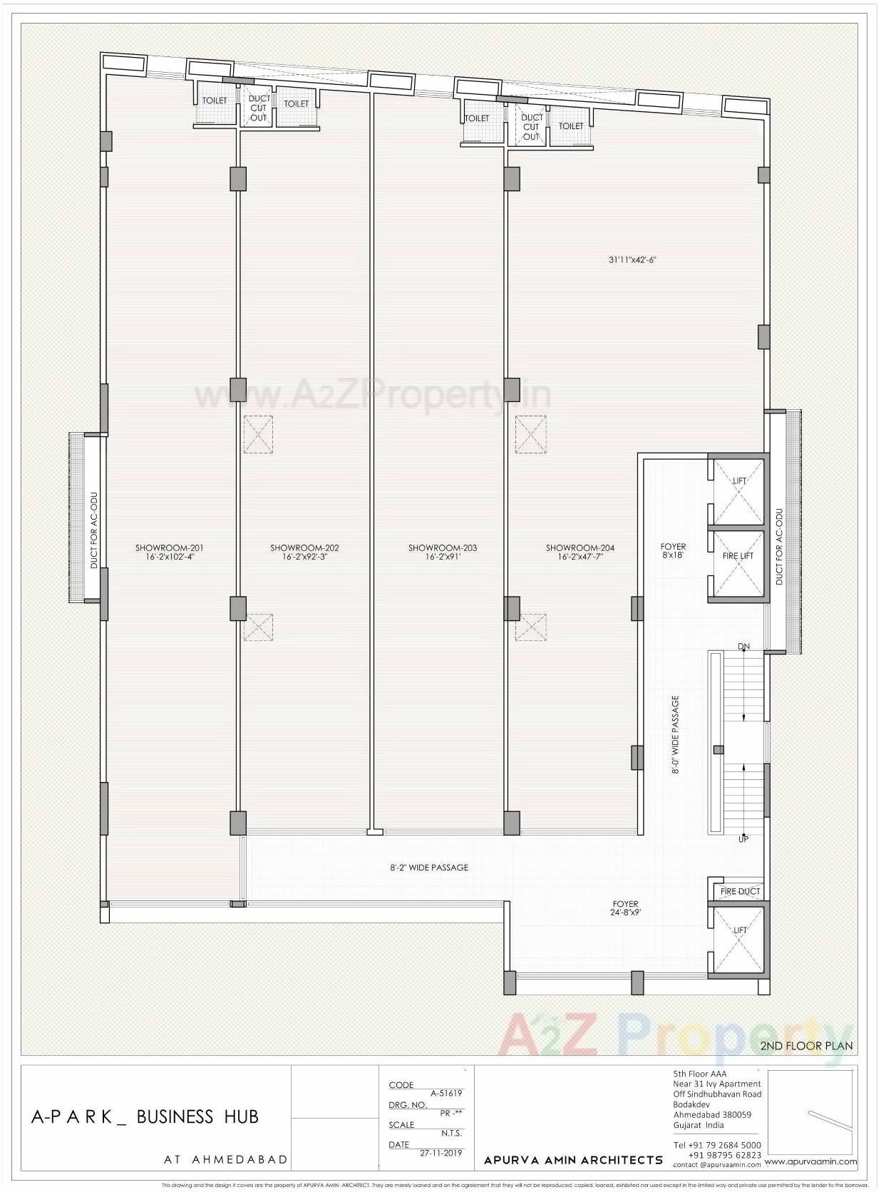 Layout of real estate project A Park located at Ahmedabad, Ahmedabad, Gujarat