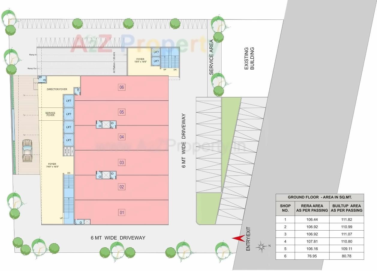 Layout of real estate project A  Shridhar Athens located at Jodhpur, Ahmedabad, Gujarat