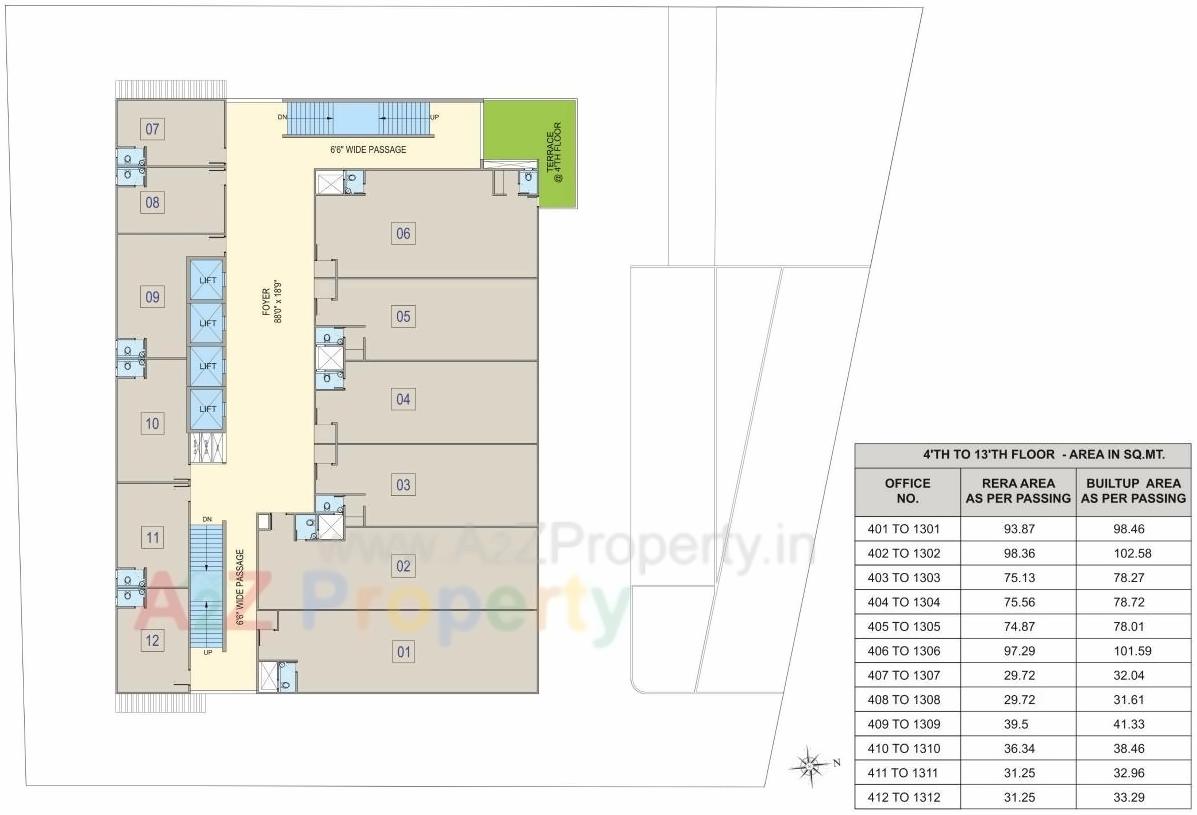 Layout of real estate project A  Shridhar Athens located at Jodhpur, Ahmedabad, Gujarat