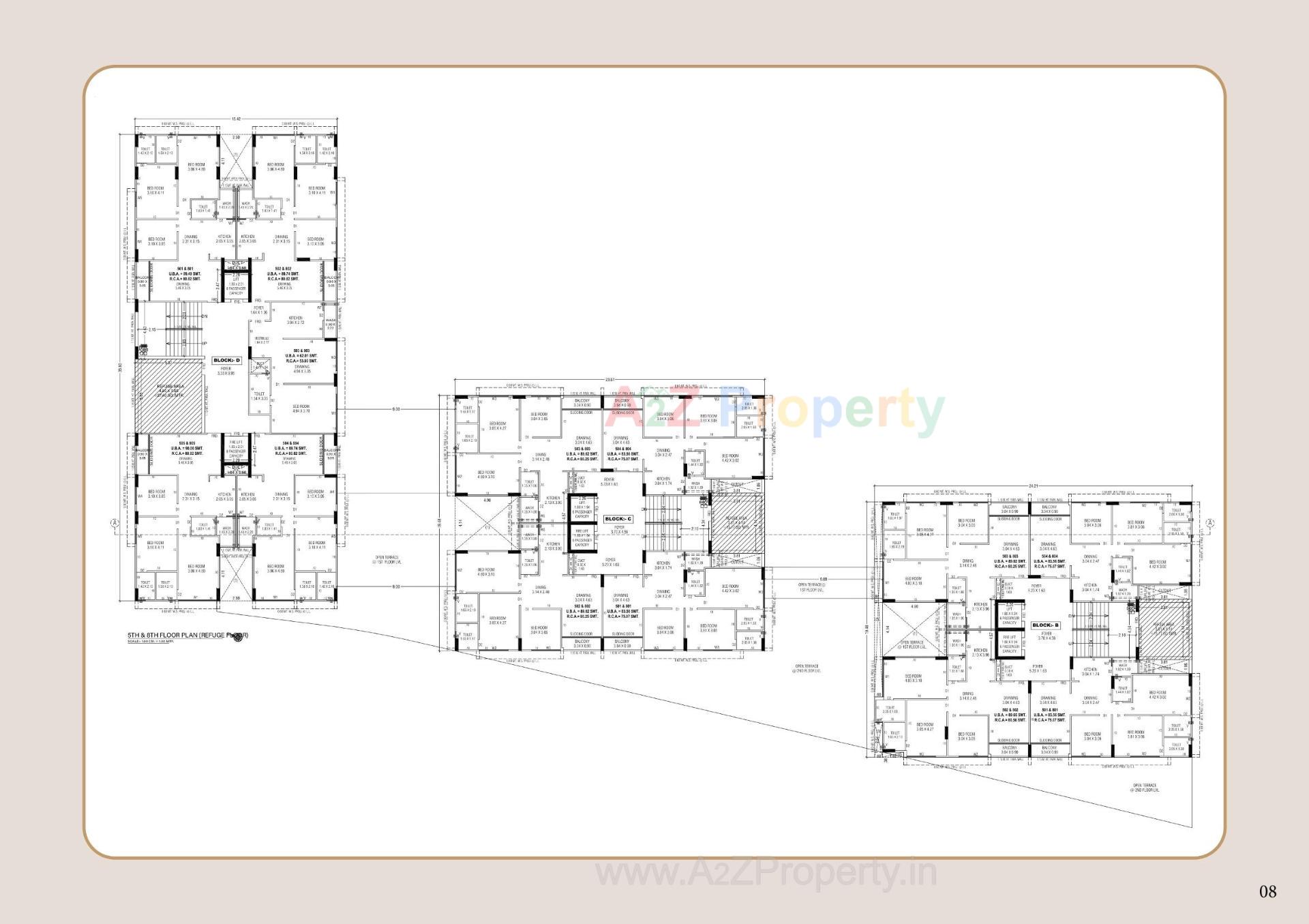 Layout of real estate project Aadhvan Shine located at Ghuma, Ahmedabad, Gujarat