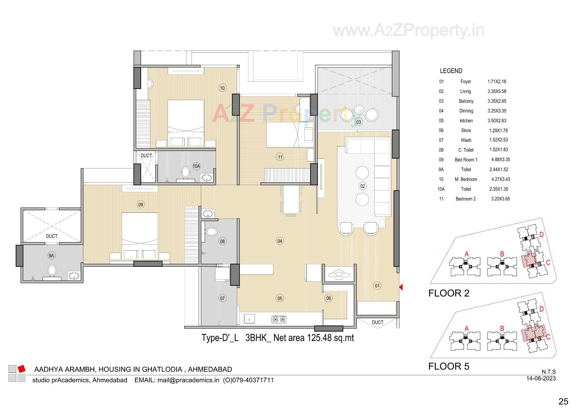 Layout of real estate project Aadhya Arambh located at Chandlodiya, Ahmedabad, Gujarat