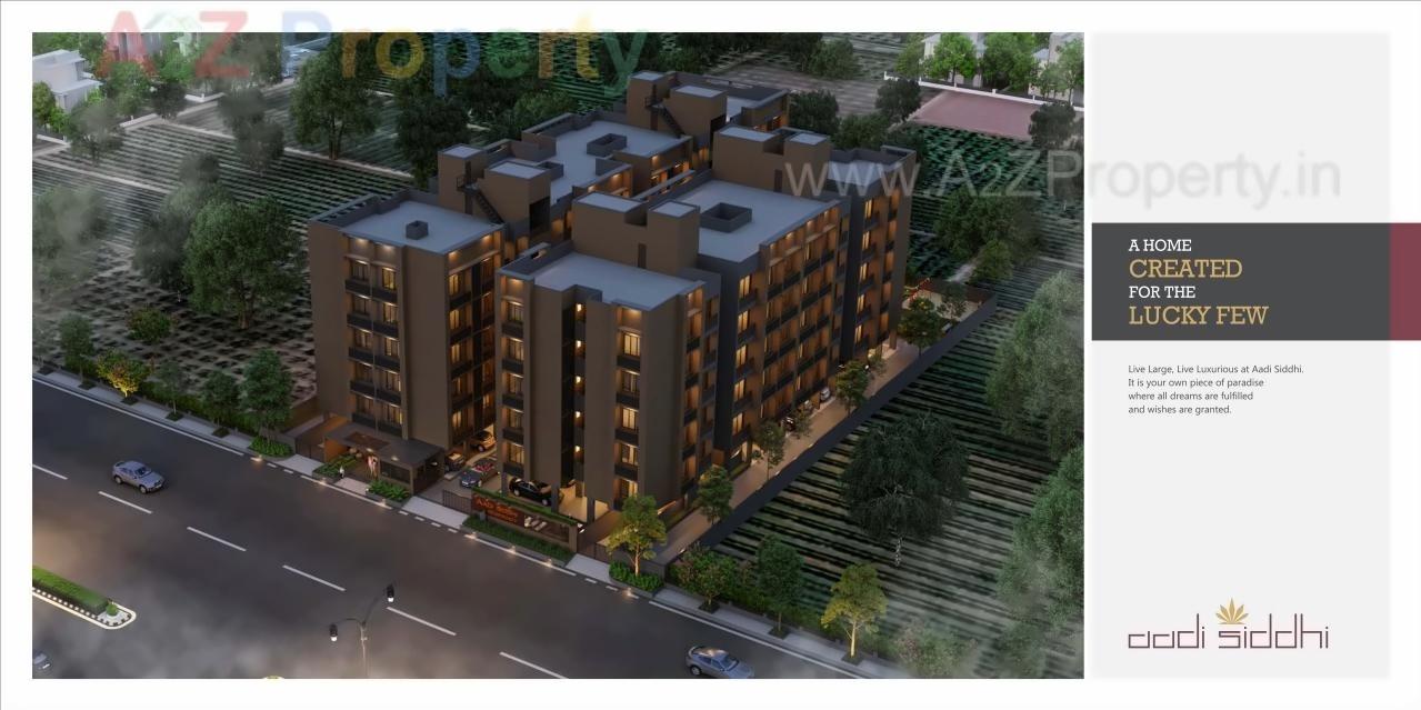 3D Elevation of real estate project Aadi Siddhi Residency located at Bopal, Ahmedabad, Gujarat