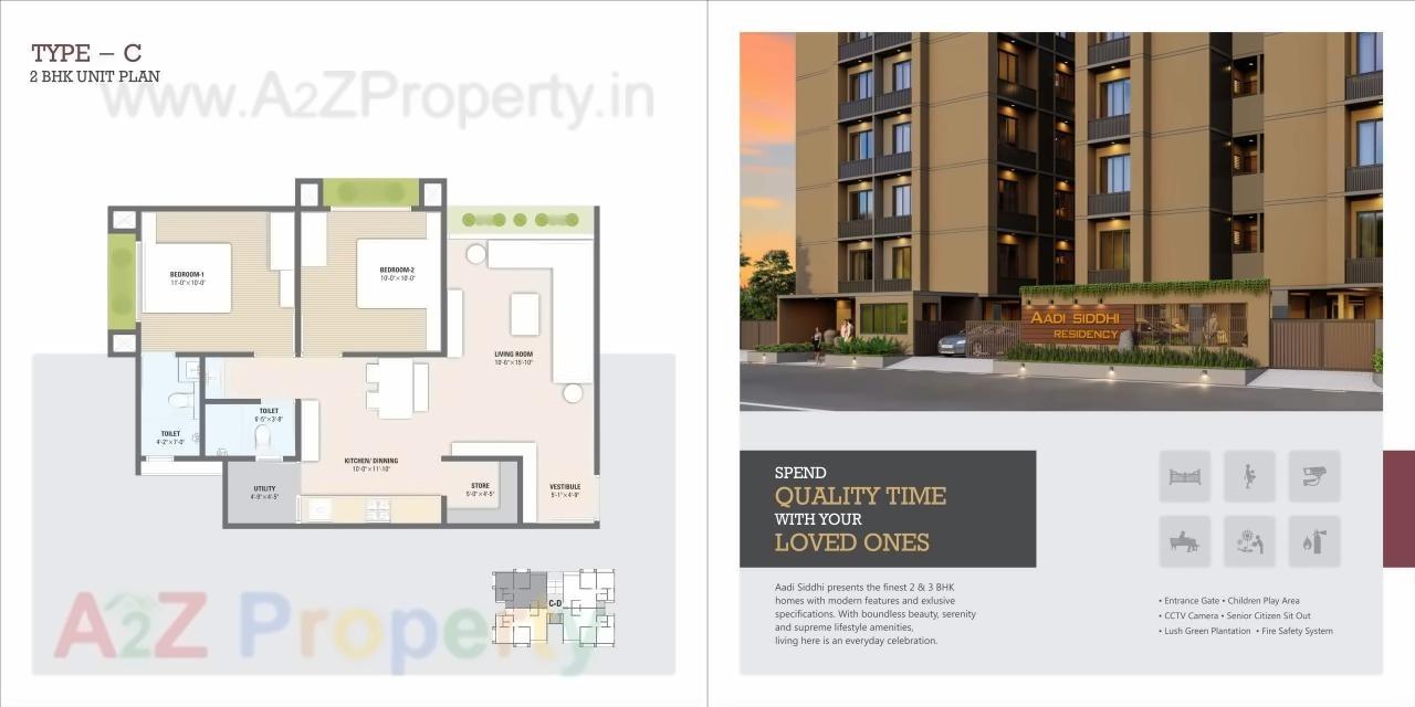 Layout of real estate project Aadi Siddhi Residency located at Bopal, Ahmedabad, Gujarat