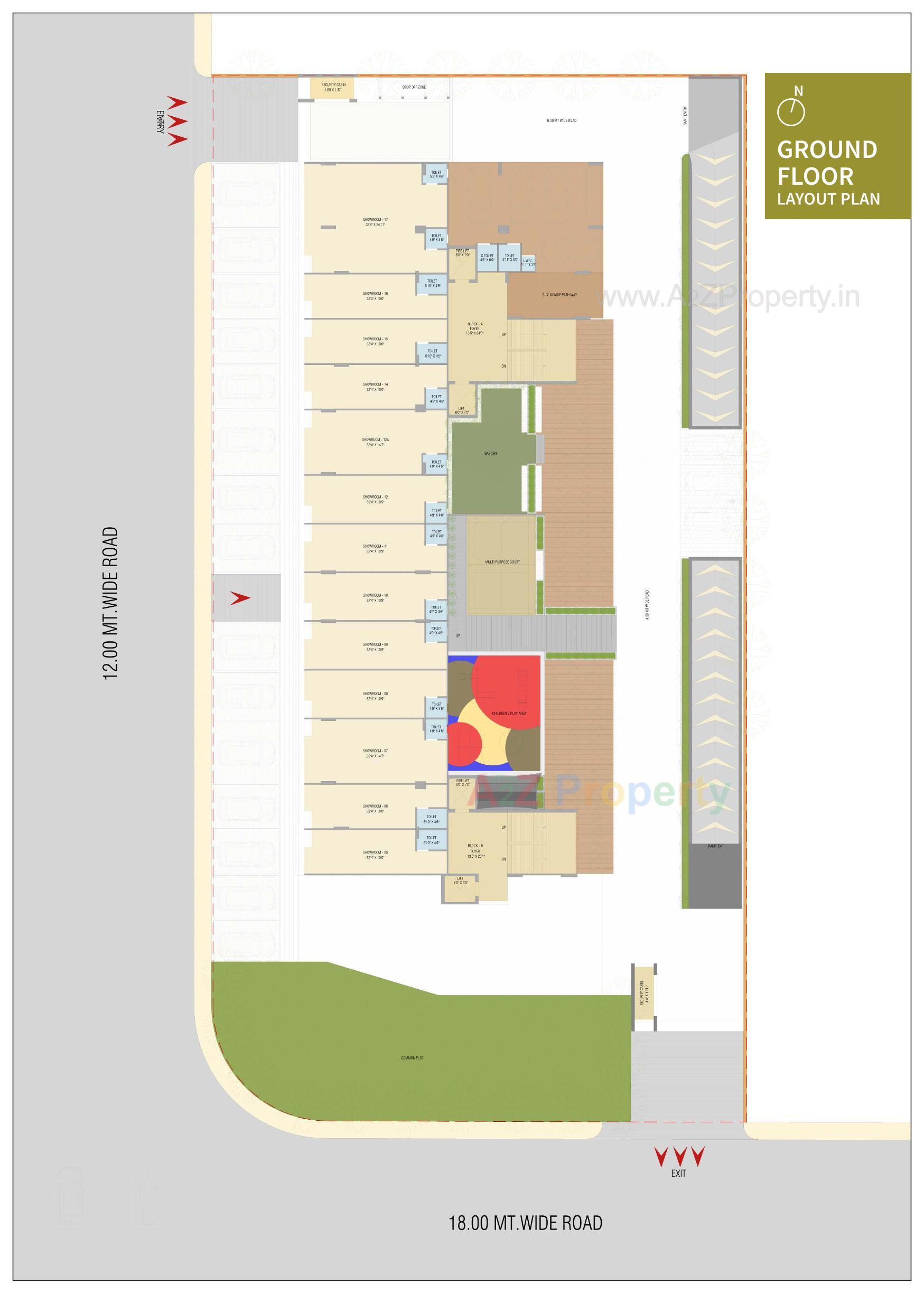 Layout of real estate project Aaditya One located at Ahmedabad, Ahmedabad, Gujarat