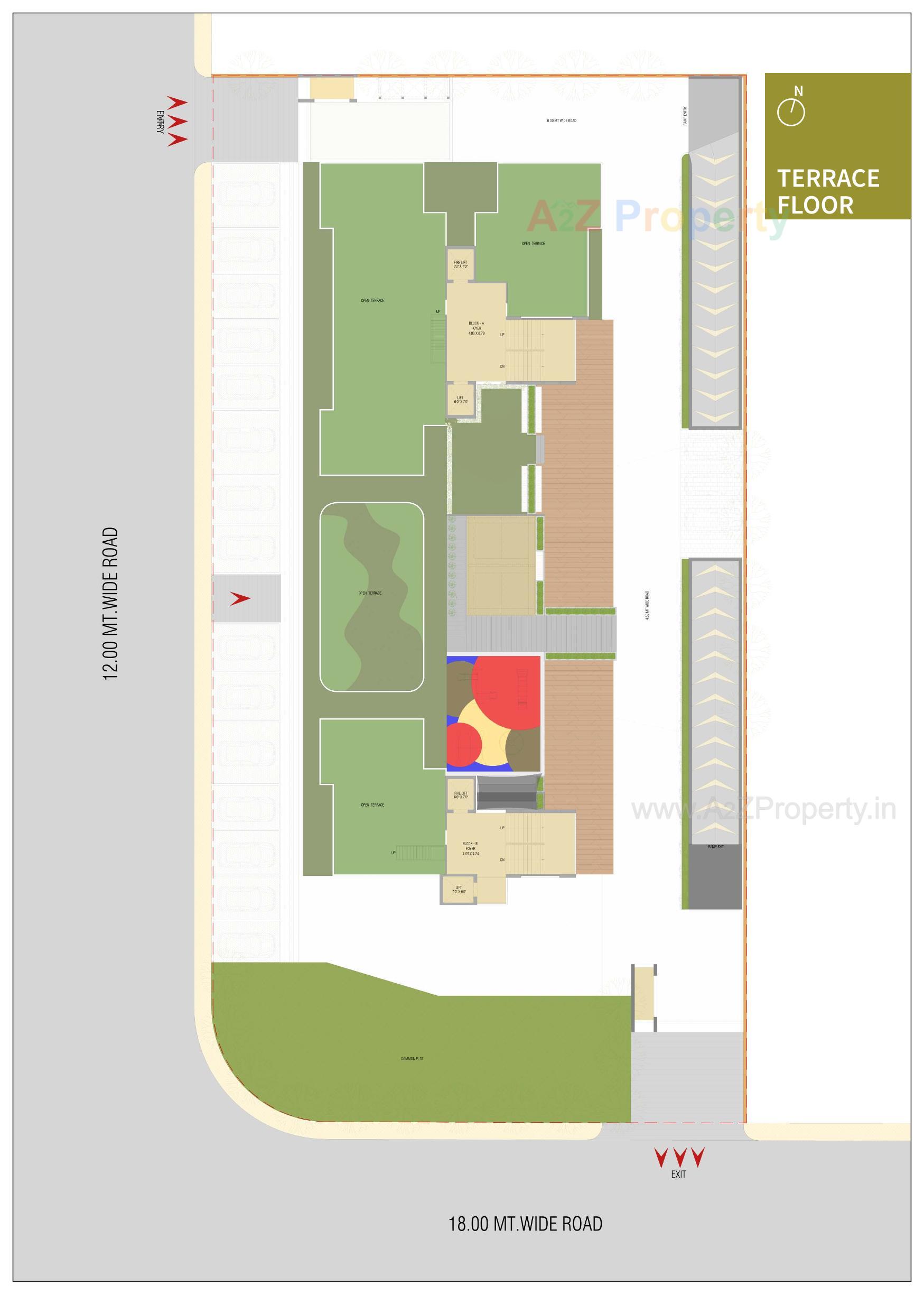 Layout of real estate project Aaditya One located at Ahmedabad, Ahmedabad, Gujarat