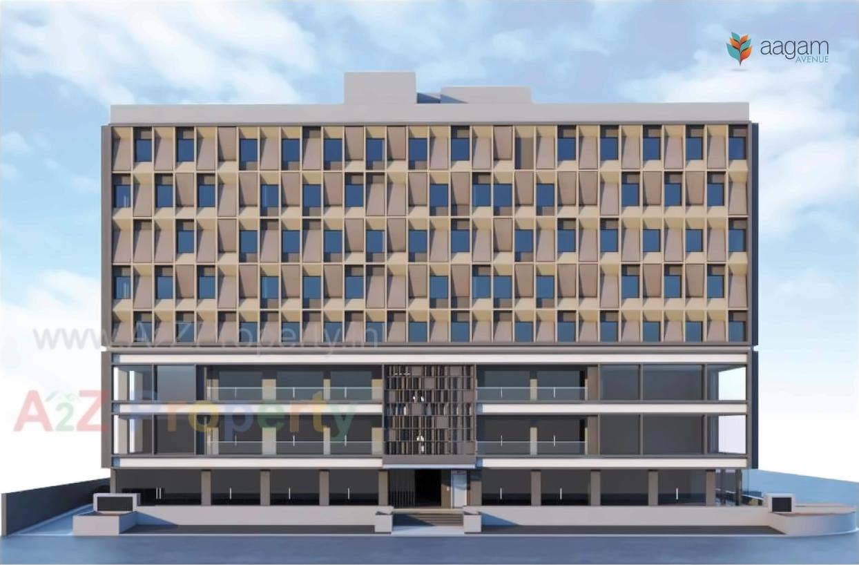 3D Elevation of real estate project Aagam Avenue located at Acher, Ahmedabad, Gujarat