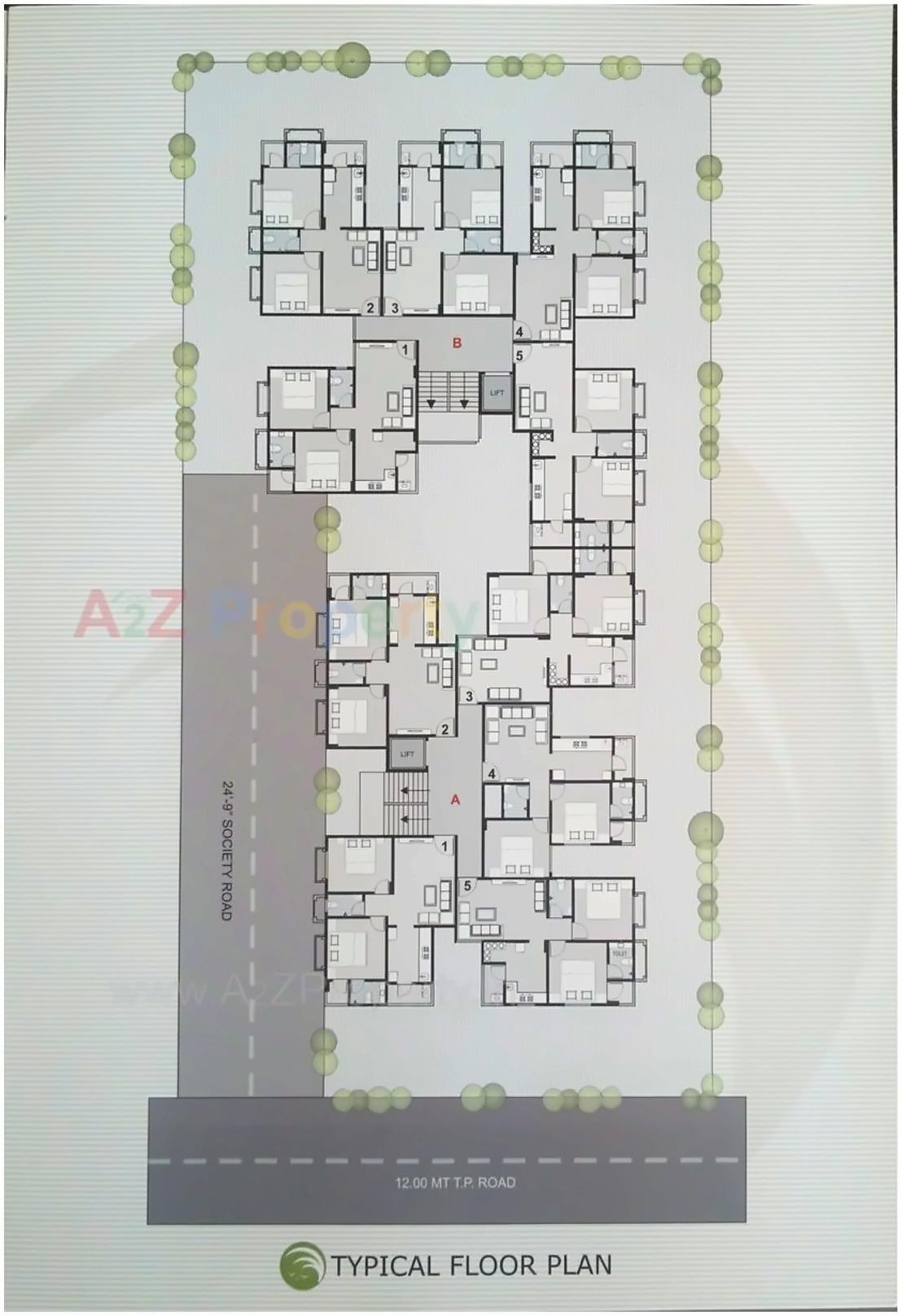 Layout of real estate project Aagman located at Ranip, Ahmedabad, Gujarat