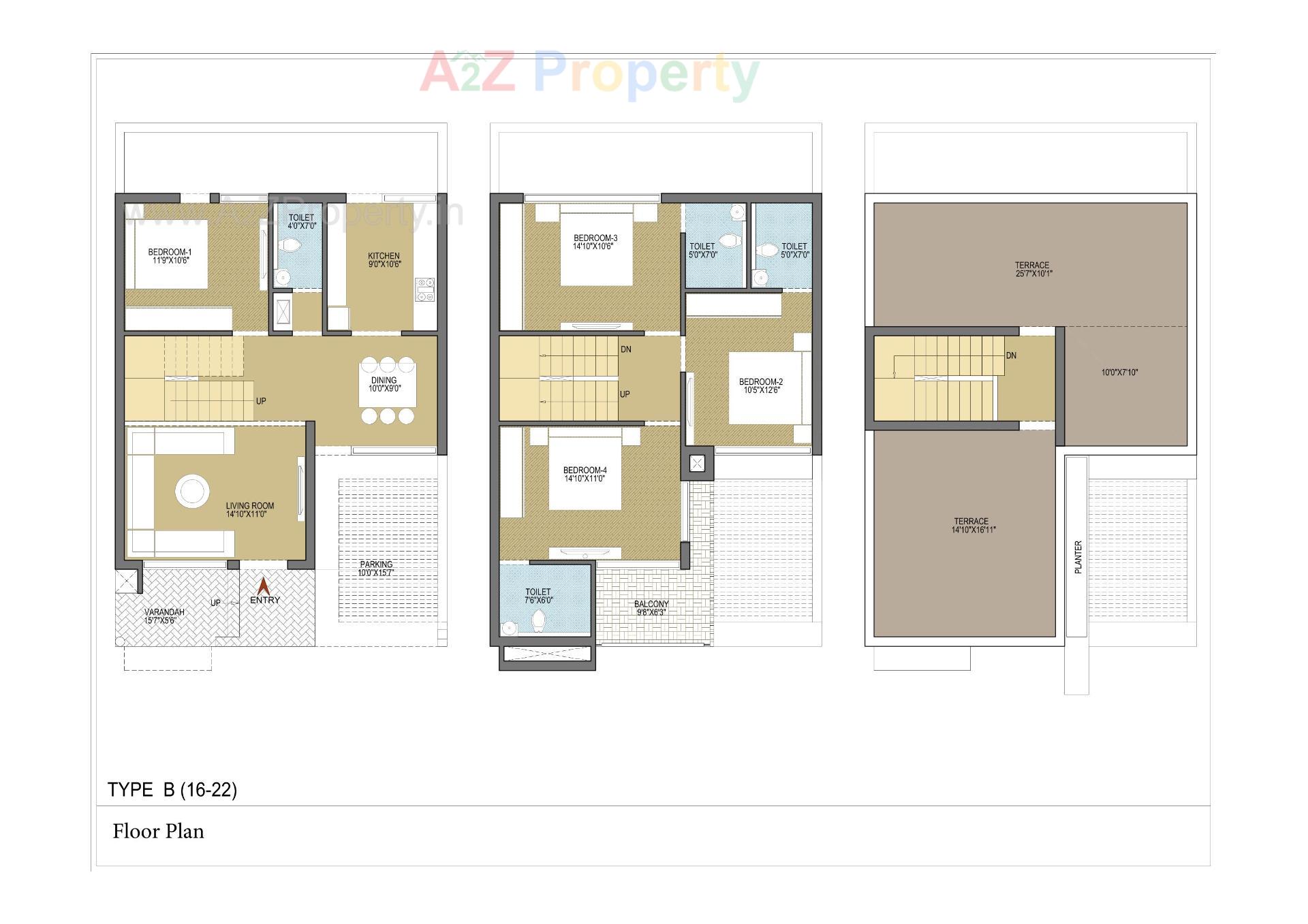 Layout of real estate project Aakar Bunglows located at Ahmedabad, Ahmedabad, Gujarat