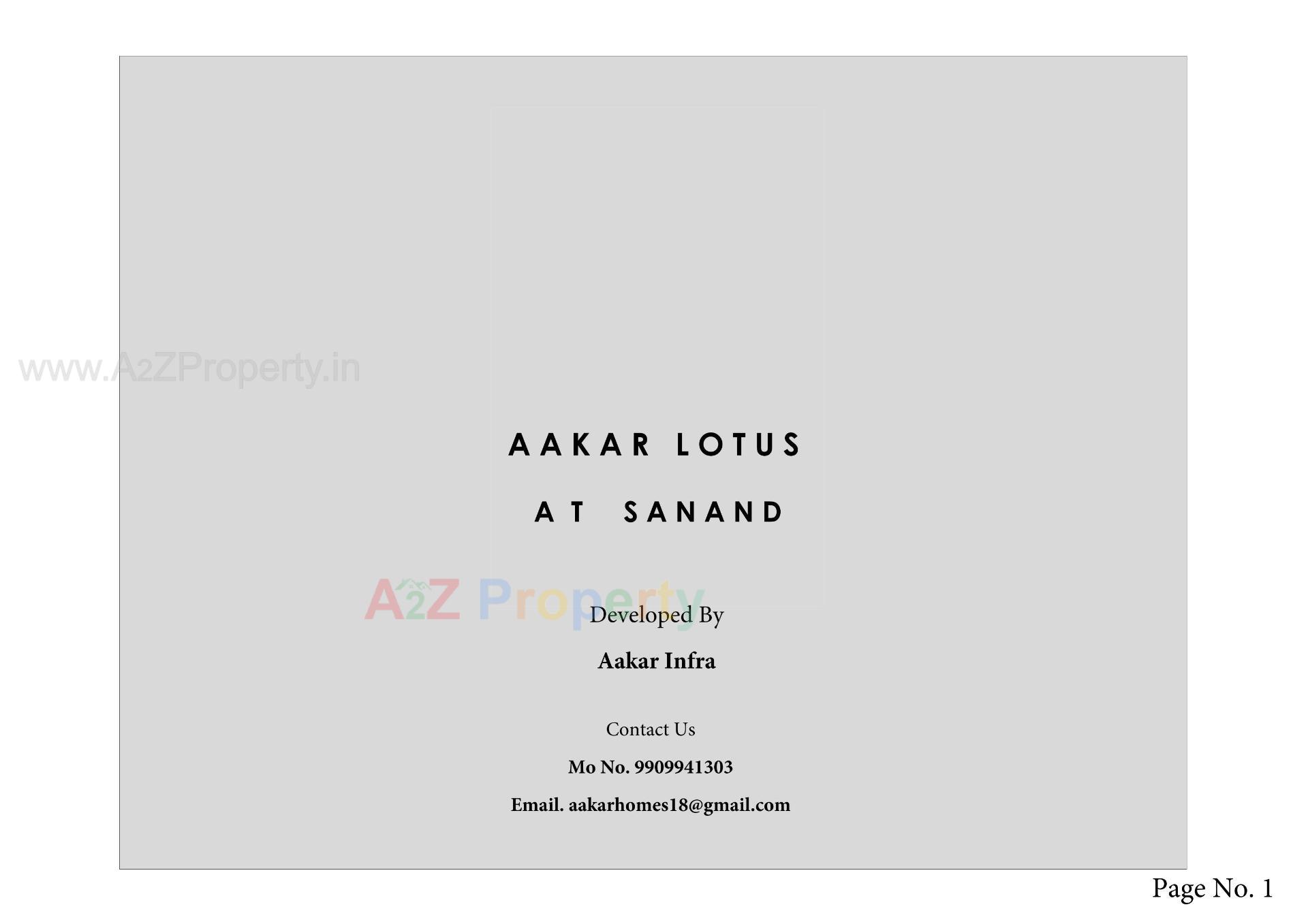  of real estate project Aakar Lotus located at Ta, Ahmedabad, Gujarat
