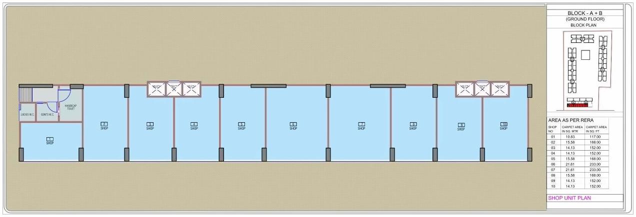 Layout of real estate project Aakash Homes located at Ahmedabad, Ahmedabad, Gujarat