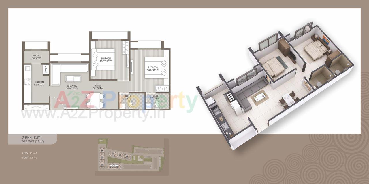 0006 of real estate project Aakash Residency located at Shela, Ahmedabad, Gujarat