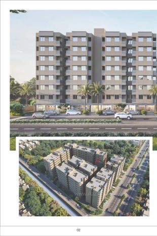 Elevation of real estate project Aakruti Status located at Vatva, Ahmedabad, Gujarat