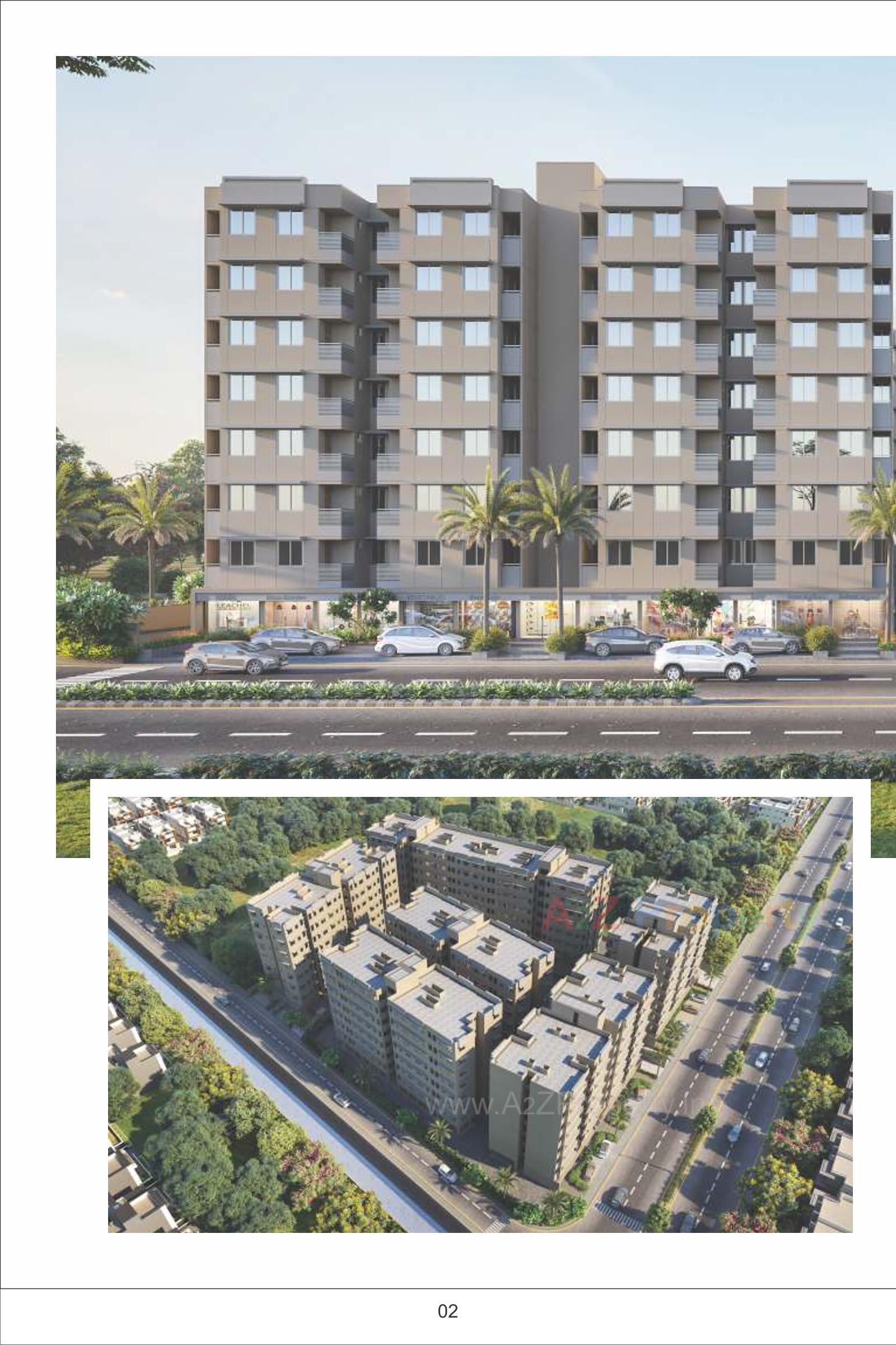 3D Elevation of real estate project Aakruti Status located at Vatva, Ahmedabad, Gujarat