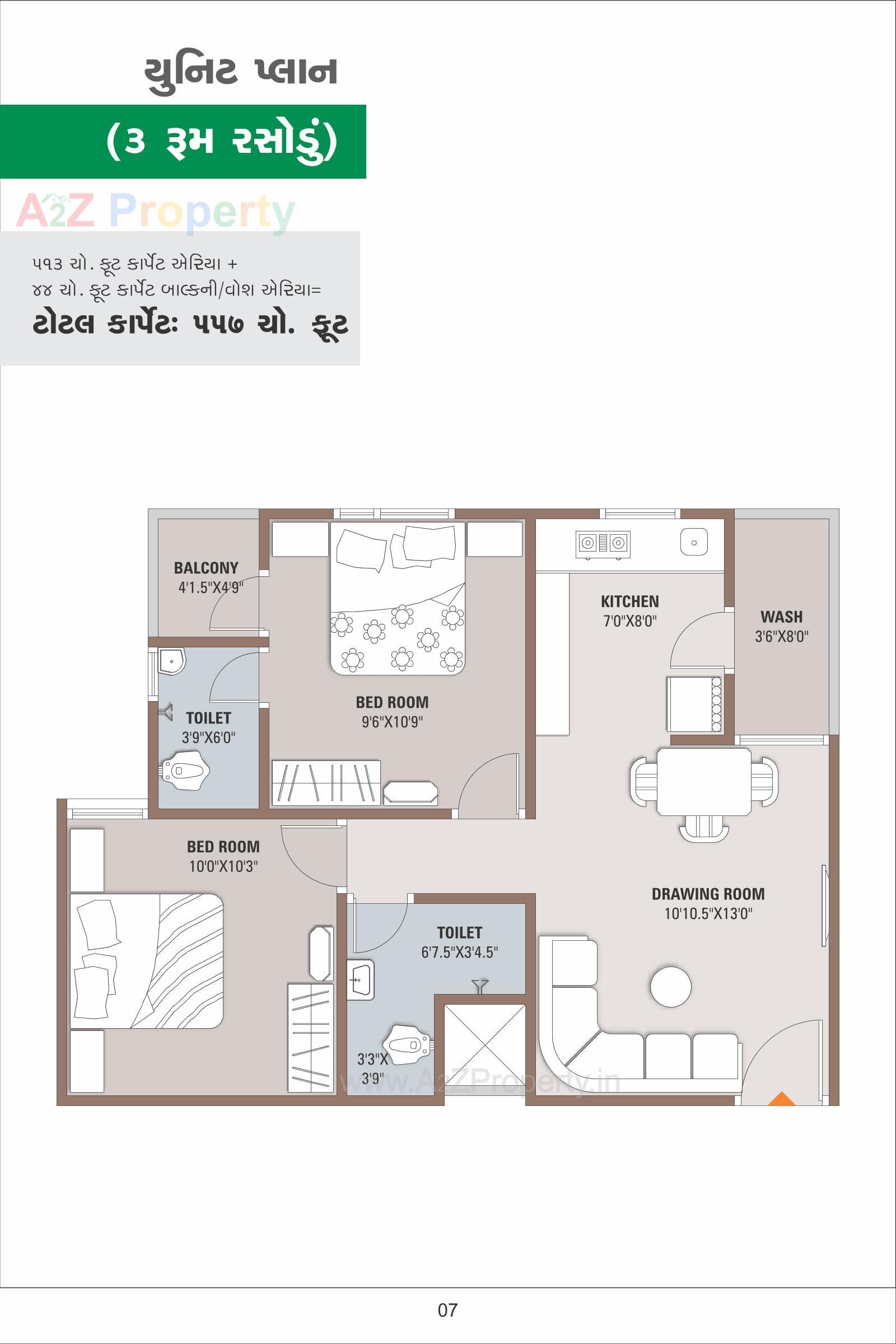 Layout of real estate project Aakruti Status located at Vatva, Ahmedabad, Gujarat