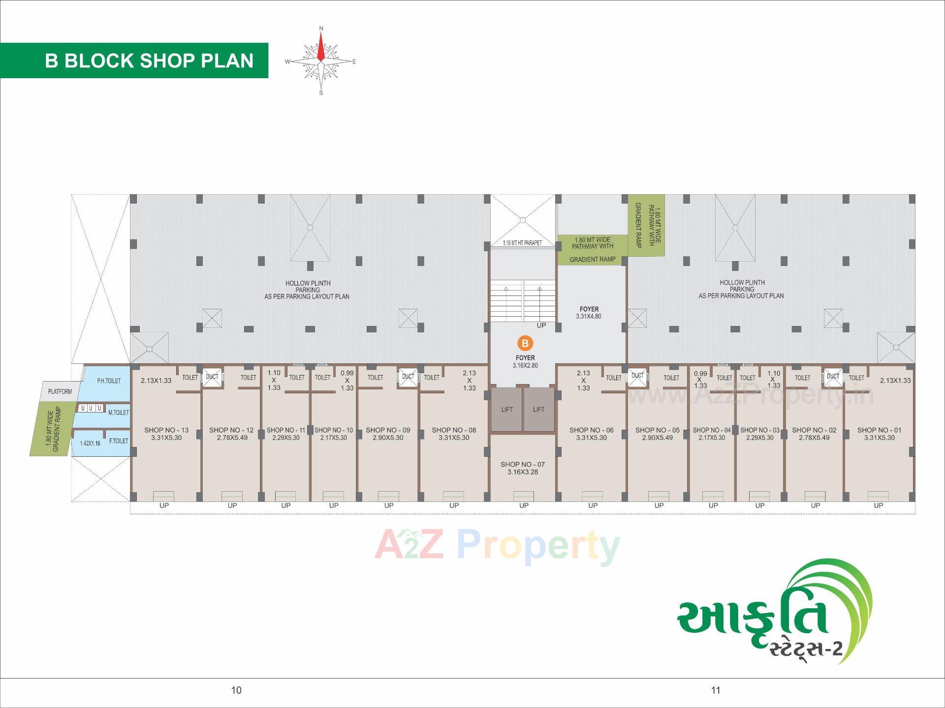 Layout of real estate project Aakruti Status located at Vatva, Ahmedabad, Gujarat