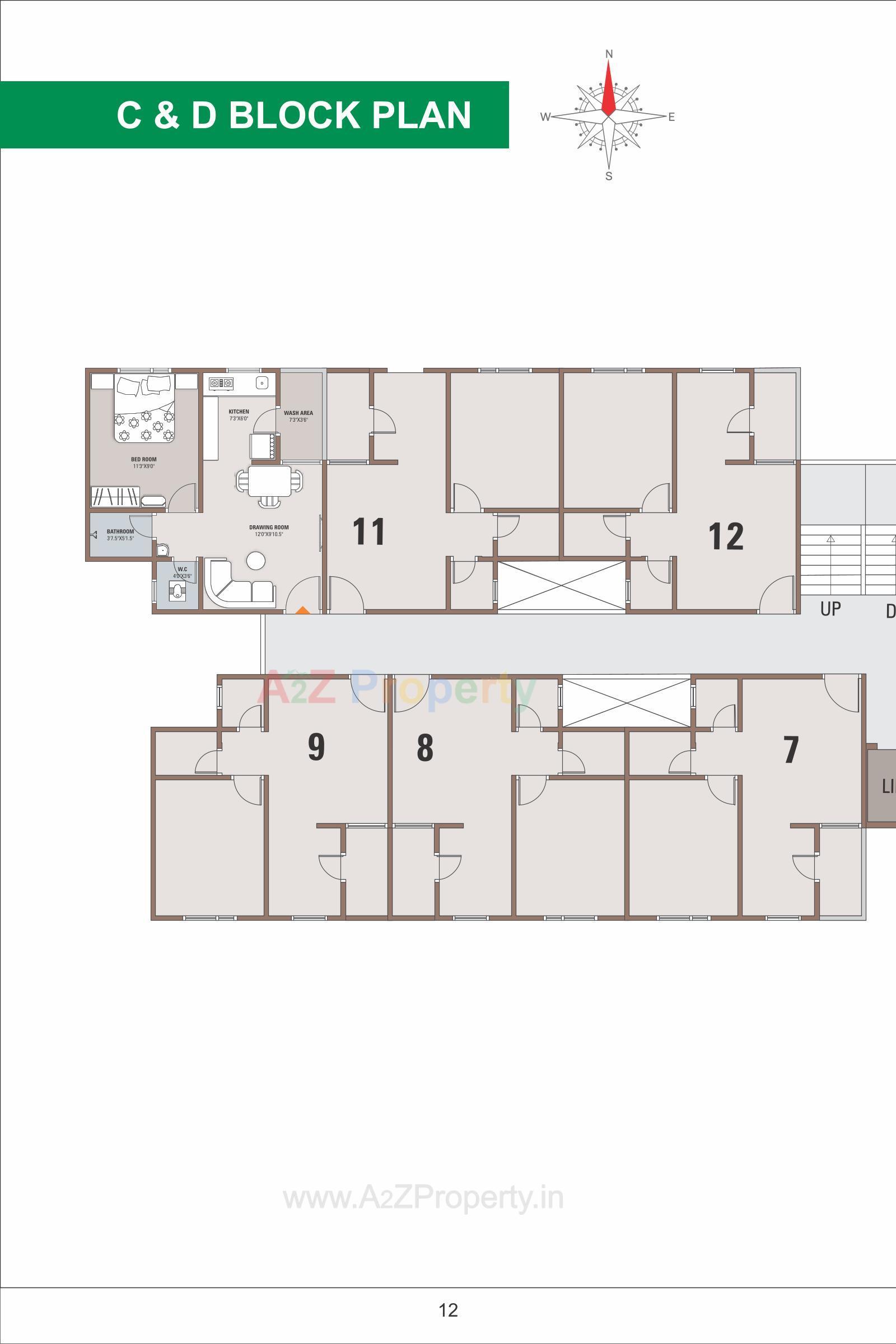 Layout of real estate project Aakruti Status located at Vatva, Ahmedabad, Gujarat