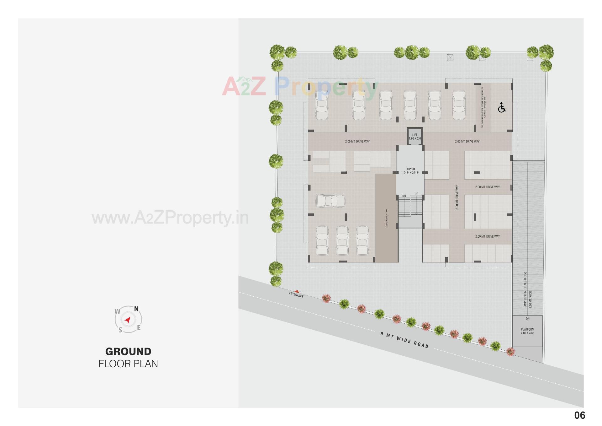 Layout of real estate project Aalay located at Sola, Ahmedabad, Gujarat