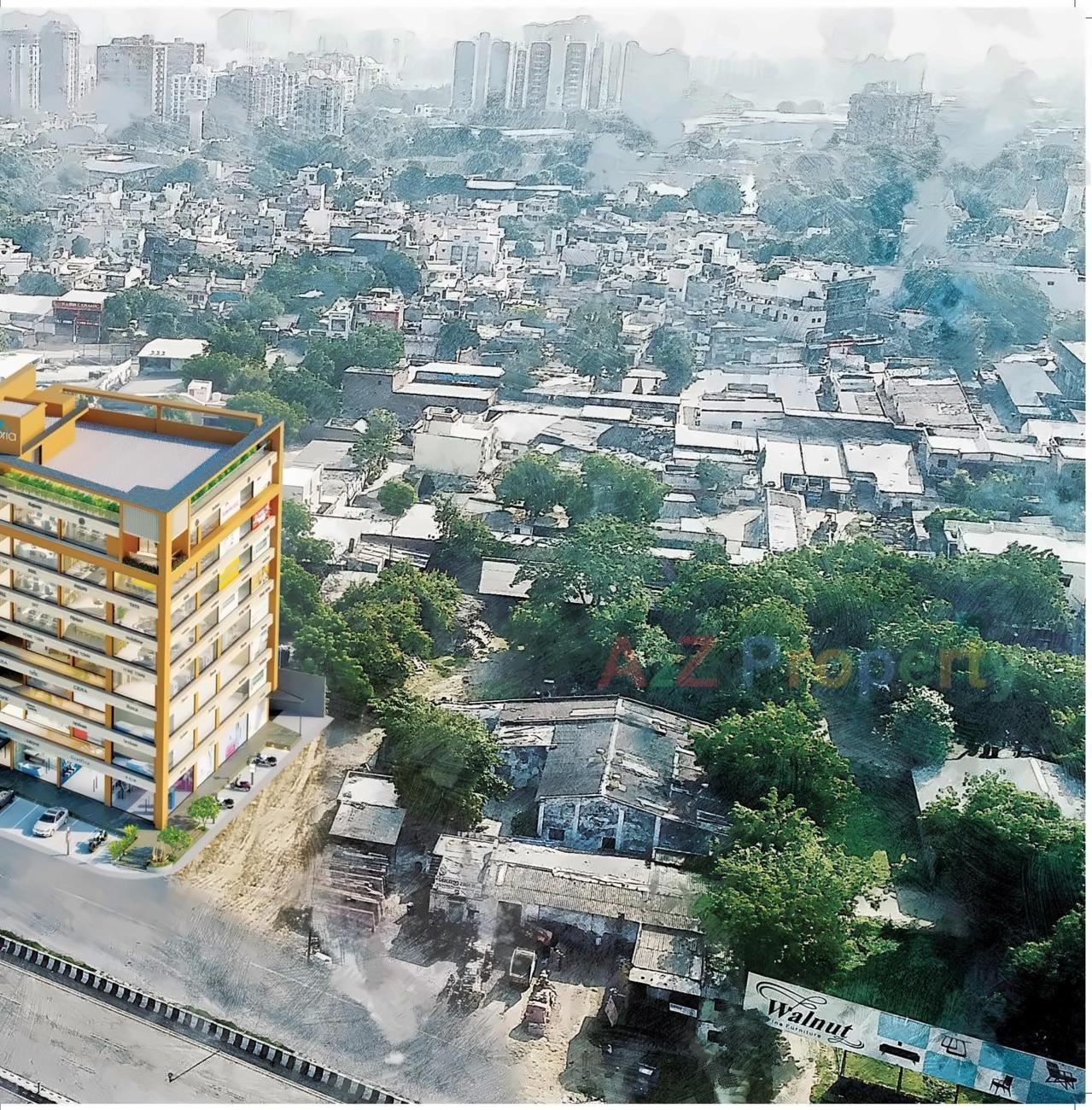 3D Elevation of real estate project Aalps Euphoria located at Gota, Ahmedabad, Gujarat