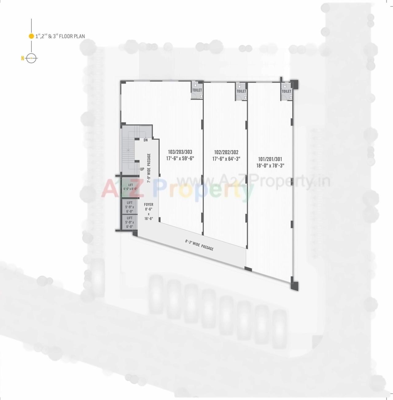 Layout of real estate project Aalps Euphoria located at Gota, Ahmedabad, Gujarat