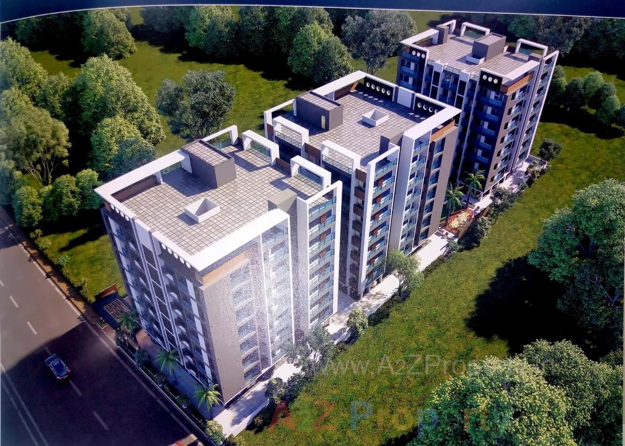 3D Elevation of real estate project Aamena Palace located at Sarkhej, Ahmedabad, Gujarat