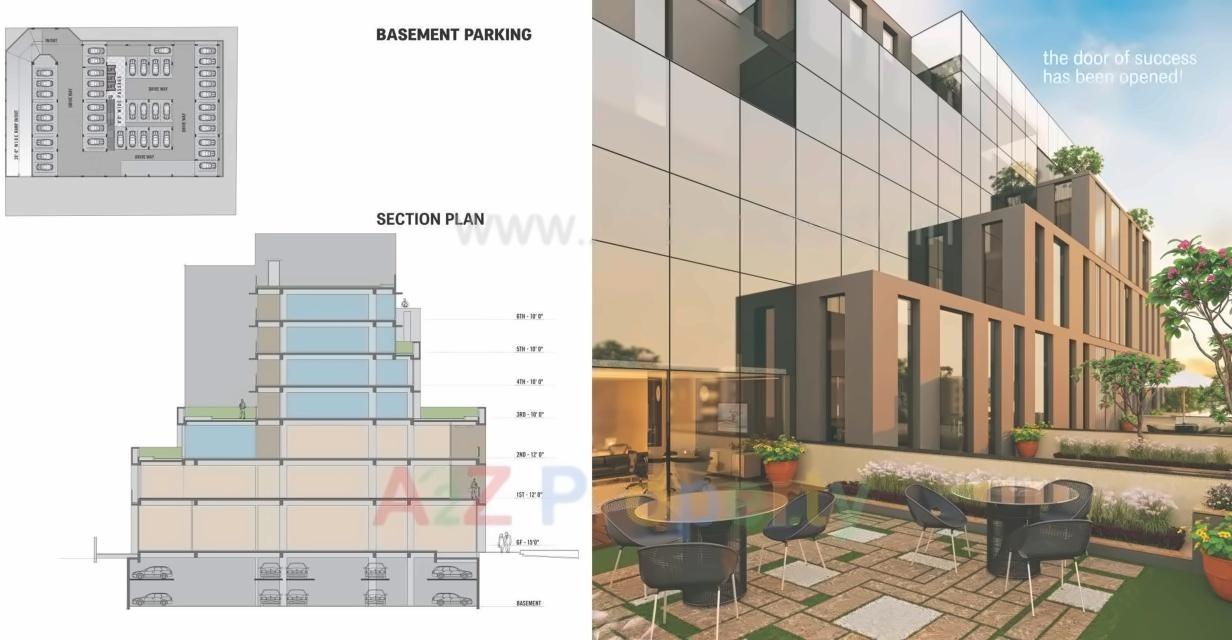 3D Elevation of real estate project Aamrakunj Avis located at City, Ahmedabad, Gujarat