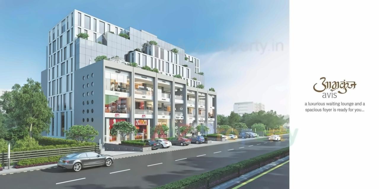 3D Elevation of real estate project Aamrakunj Avis located at City, Ahmedabad, Gujarat