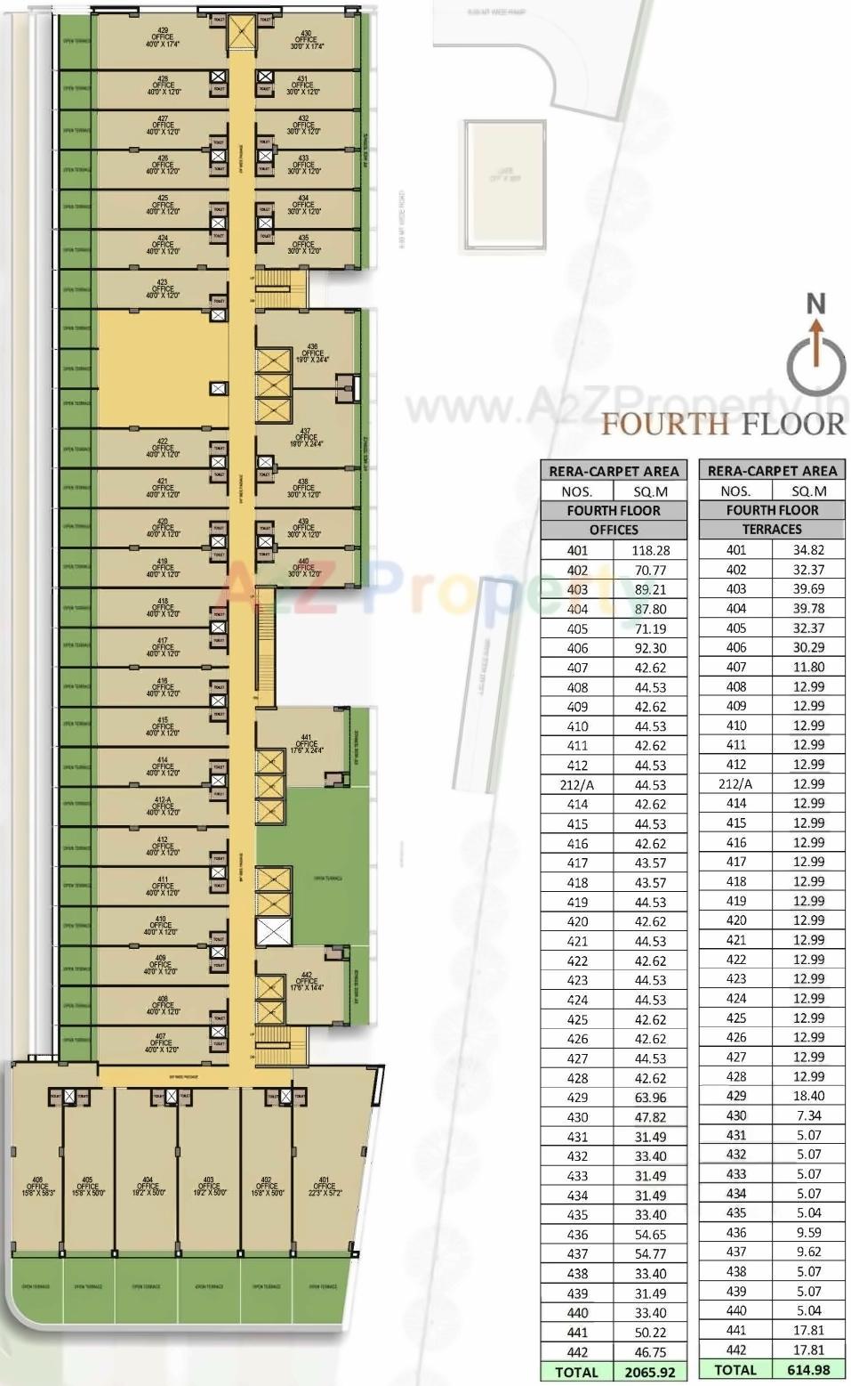 Layout of real estate project Aamrakunj Business Centre (abc) located at Zundal, Ahmedabad, Gujarat