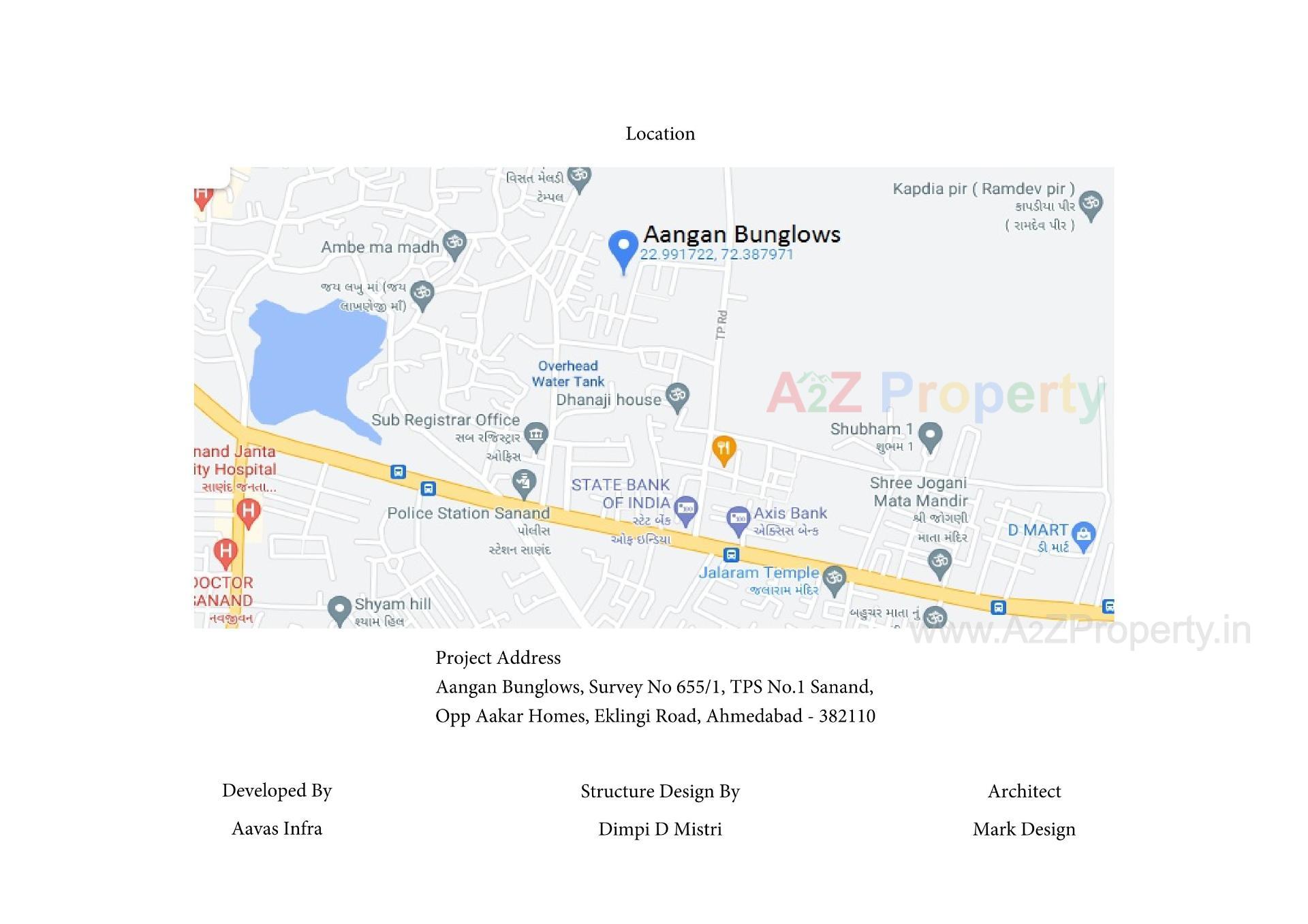  of real estate project Aangan Bunglows located at Sanand, Ahmedabad, Gujarat