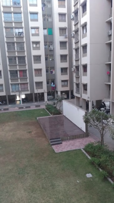 3D Elevation of real estate project Aangan (tower L1, L2) located at Khoraj, Ahmedabad, Gujarat