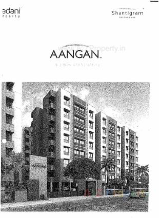 Elevation of real estate project Aangan (tower L1, L2) located at Khoraj, Ahmedabad, Gujarat