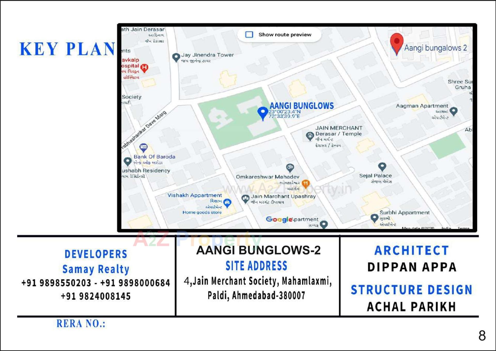  of real estate project Aangi Bunglows located at Paldi, Ahmedabad, Gujarat