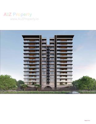 Elevation of real estate project Aanira One located at Gota, Ahmedabad, Gujarat