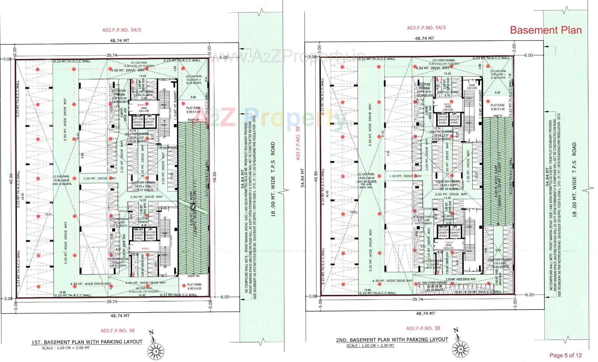 Layout of real estate project Aanira One located at Gota, Ahmedabad, Gujarat
